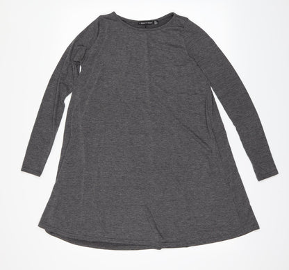 I SAW IT FIRST Womens Grey   Basic Blouse Size 6