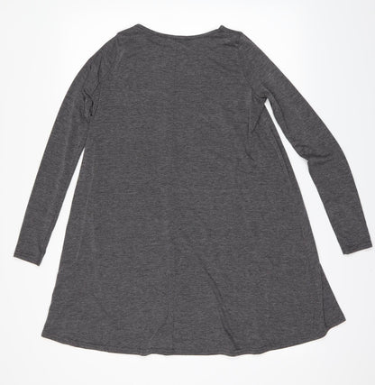 I SAW IT FIRST Womens Grey   Basic Blouse Size 6