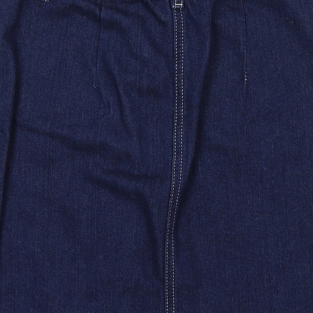Miss Selfridge Womens Blue  Denim Maxi Skirt Size 4