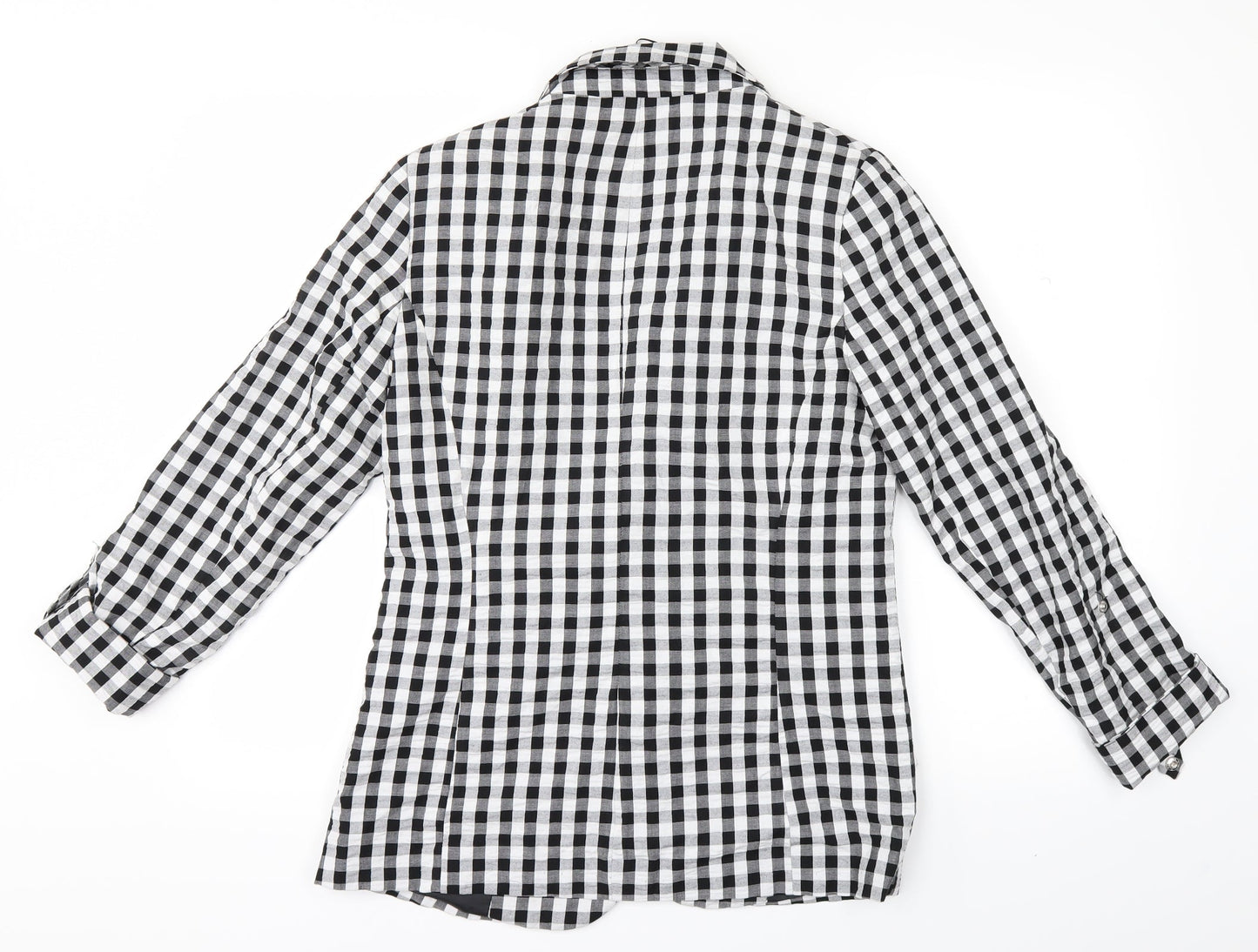 George Womens Black Check  Jacket  Size 8