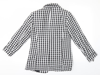 George Womens Black Check  Jacket  Size 8
