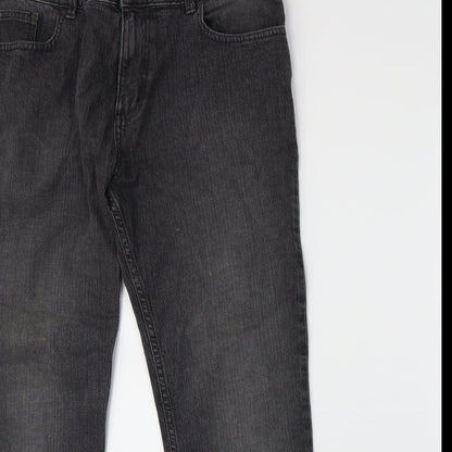 TU Womens Grey  Denim Straight Jeans Size 36 L30 in