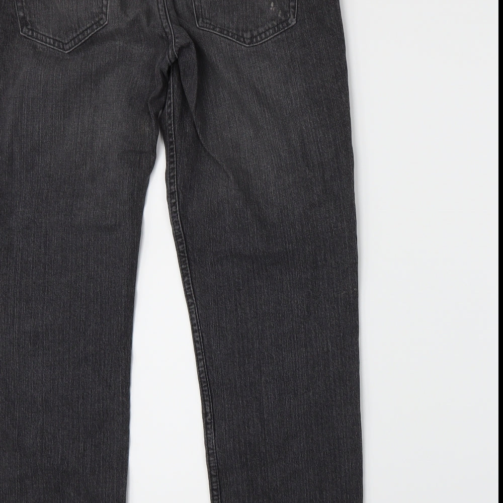 TU Womens Grey  Denim Straight Jeans Size 36 L30 in