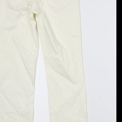 Cherokee Womens White  Denim Straight Jeans Size 10 L26 in