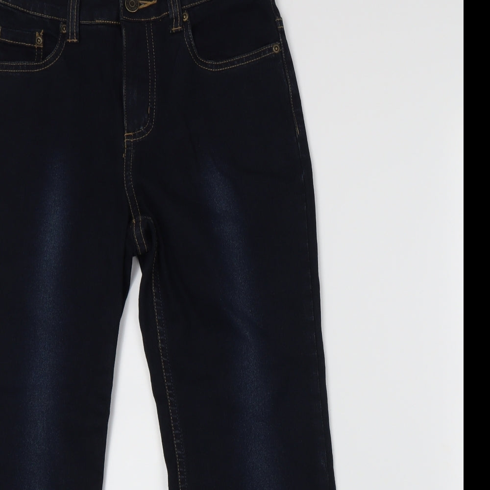 Cherokee Womens Blue  Denim Straight Jeans Size 10 L22 in