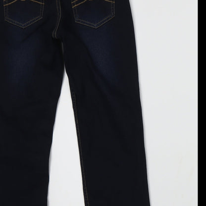 Cherokee Womens Blue  Denim Straight Jeans Size 10 L22 in