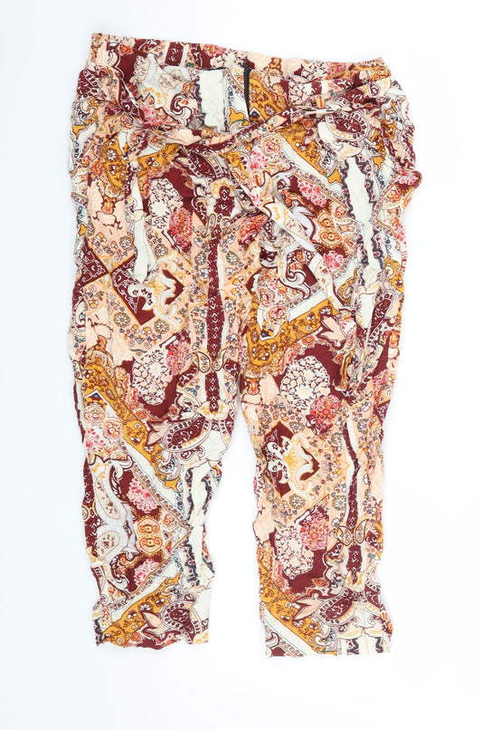 River Island Womens Multicoloured Floral  Chino Shorts Size 10