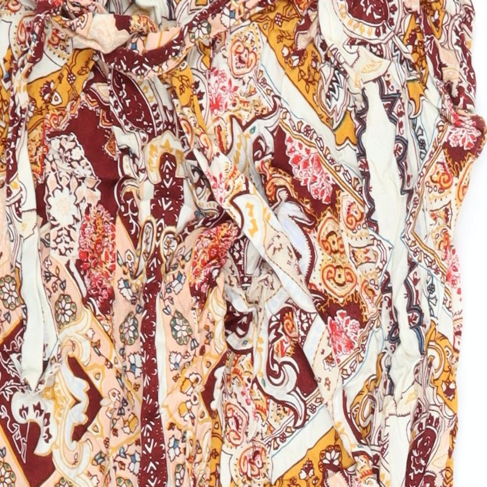 River Island Womens Multicoloured Floral  Chino Shorts Size 10