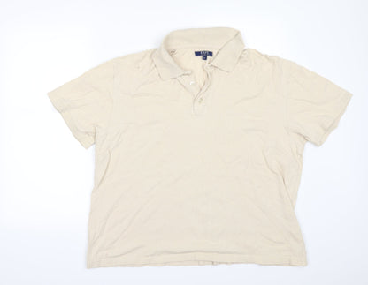 Easy Mens Beige    Polo Size XL