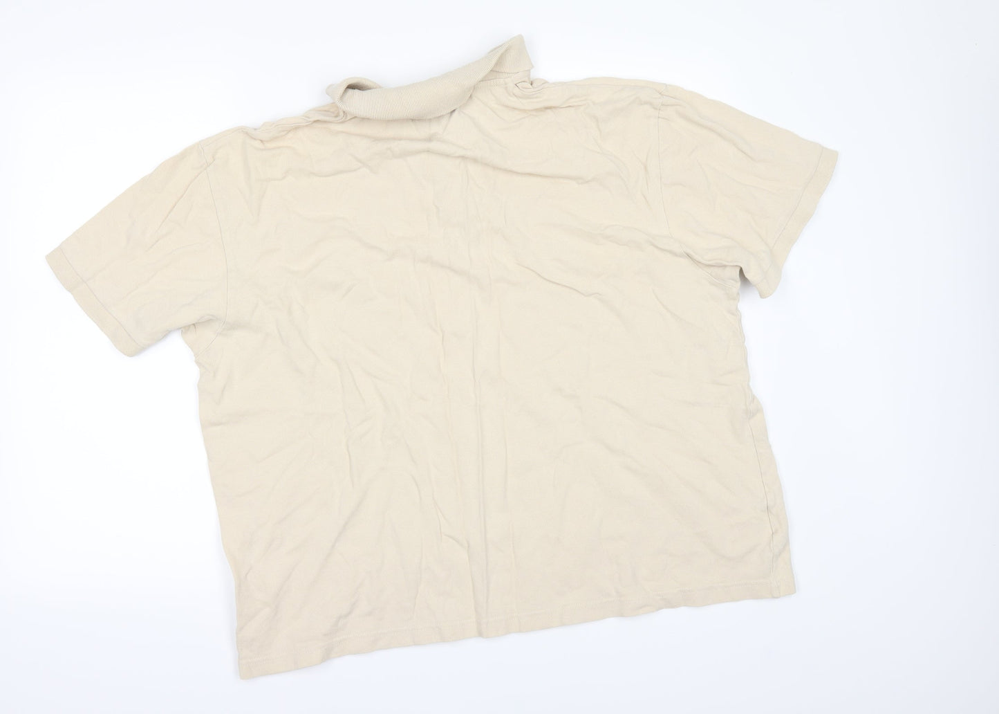 Easy Mens Beige    Polo Size XL