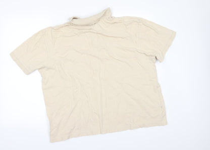 Easy Mens Beige    Polo Size XL