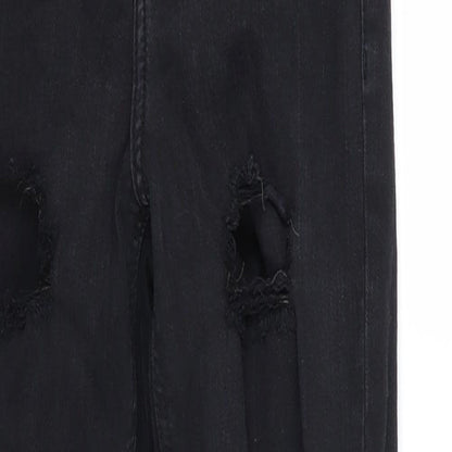 Topshop Womens Black  Denim Skinny Jeans  L25 in - Jamie
