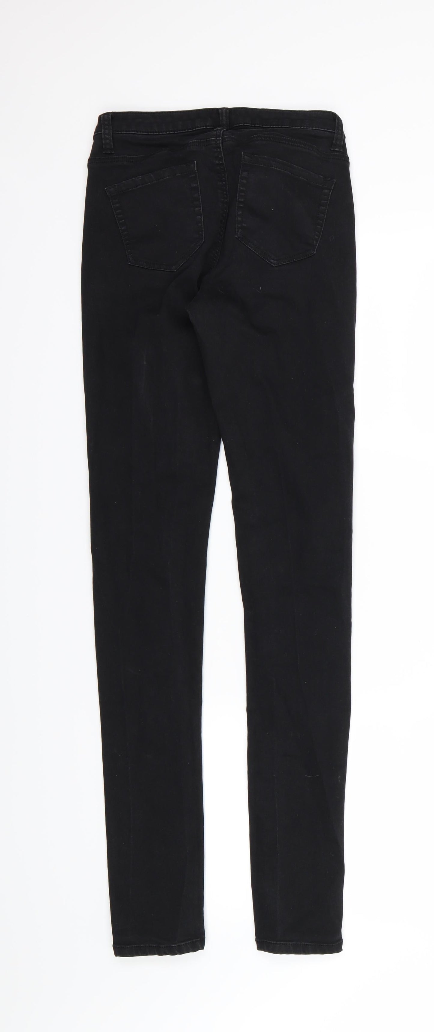 Denim & Co. Womens Black  Denim Skinny Jeans Size 8 L32 in