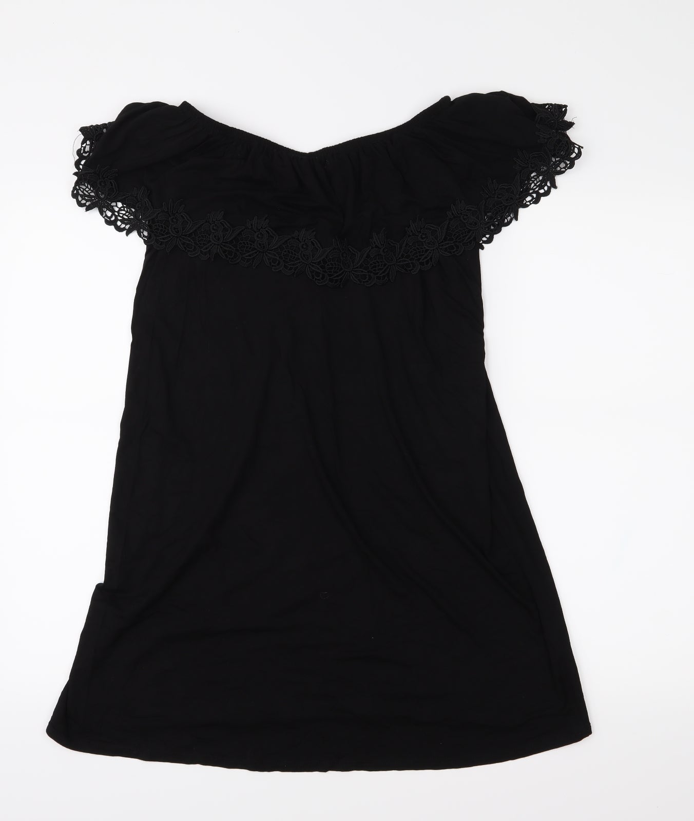 George Womens Black  Jersey T-Shirt Dress  Size 10