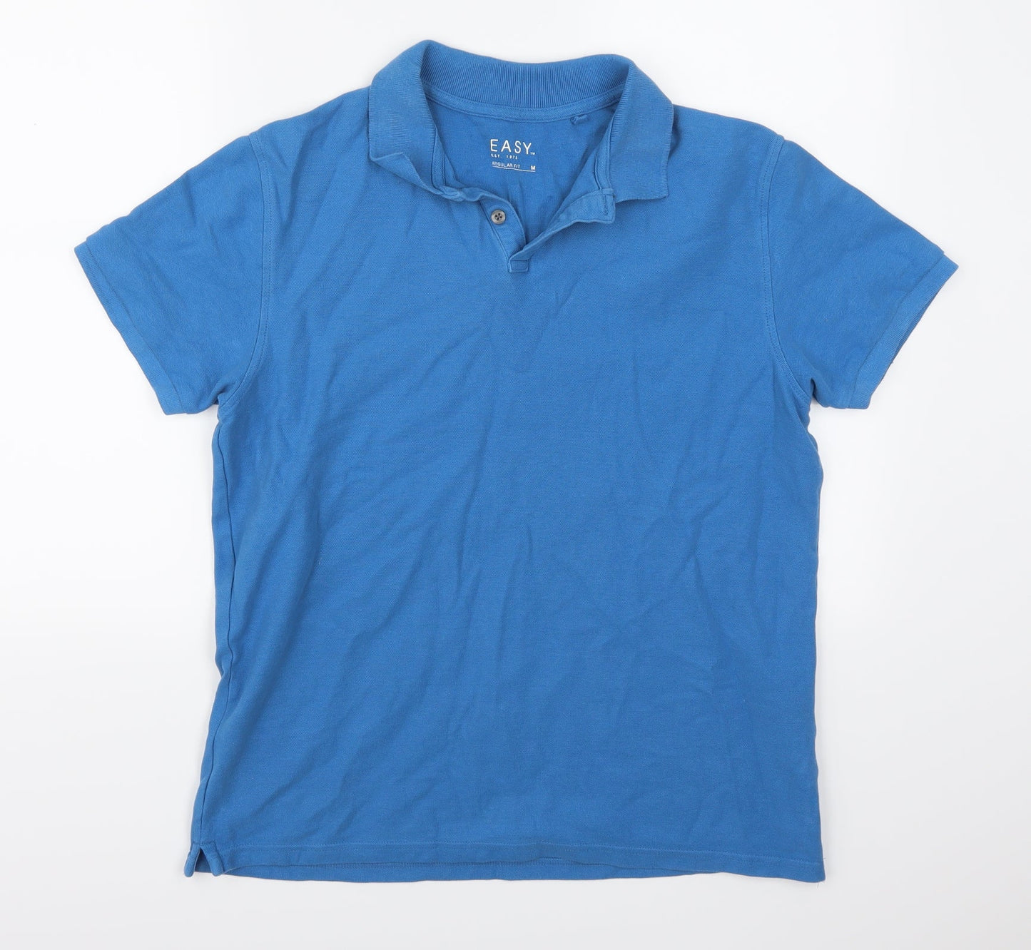 Easy Mens Blue    Polo Size M