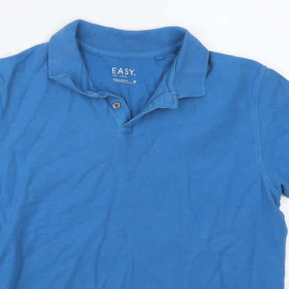 Easy Mens Blue    Polo Size M