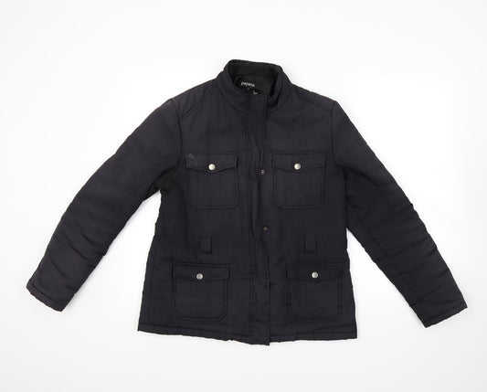 Papaya Womens Black   Jacket Coat Size 14
