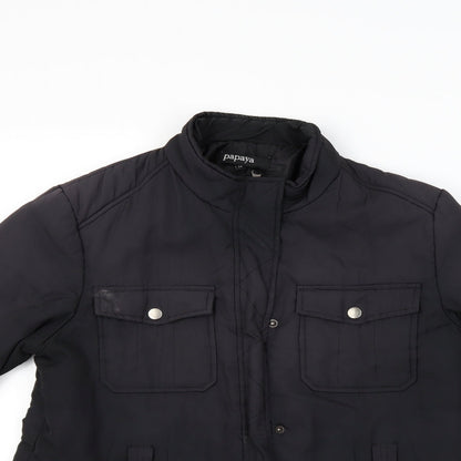 Papaya Womens Black   Jacket Coat Size 14