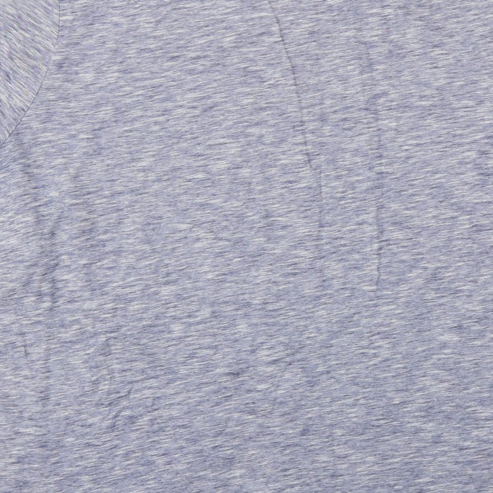 Preworn Mens Blue Striped   T-Shirt Size XL