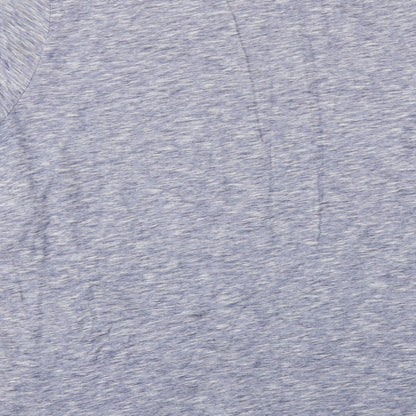 Preworn Mens Blue Striped   T-Shirt Size XL