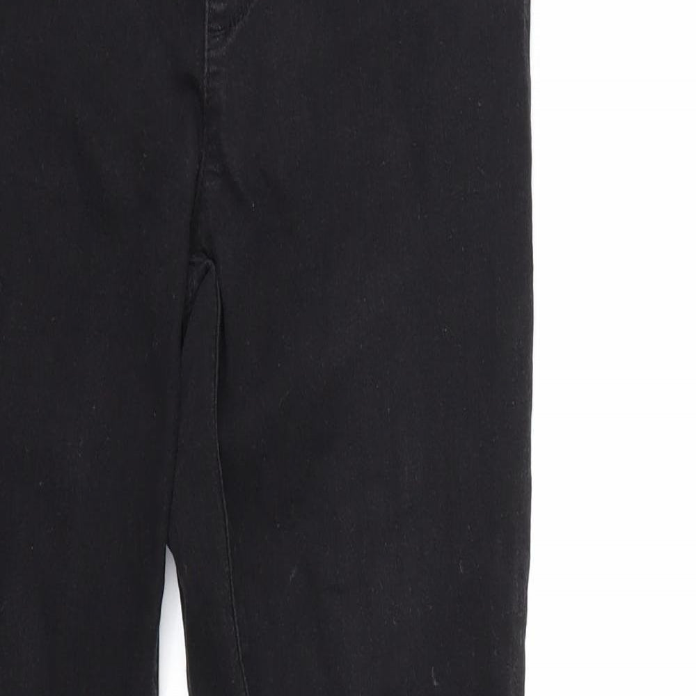 Denim & Co. Womens Black  Denim Skinny Jeans Size 10 L28 in