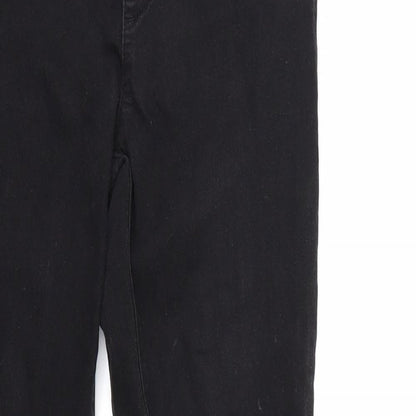 Denim & Co. Womens Black  Denim Skinny Jeans Size 10 L28 in
