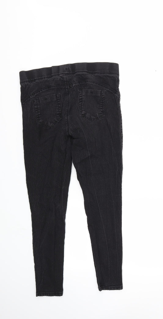 Denim & Co. Womens Black  Denim Skinny Jeans Size 14 L25 in