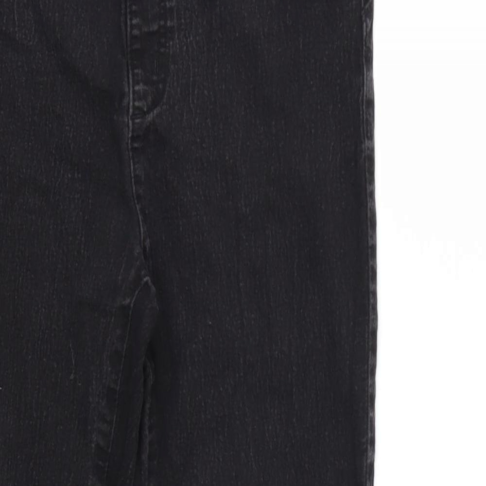 Denim & Co. Womens Black  Denim Skinny Jeans Size 14 L25 in