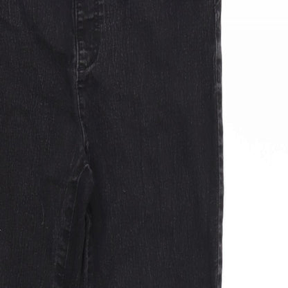 Denim & Co. Womens Black  Denim Skinny Jeans Size 14 L25 in