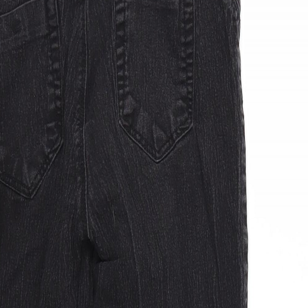 Denim & Co. Womens Black  Denim Skinny Jeans Size 14 L25 in