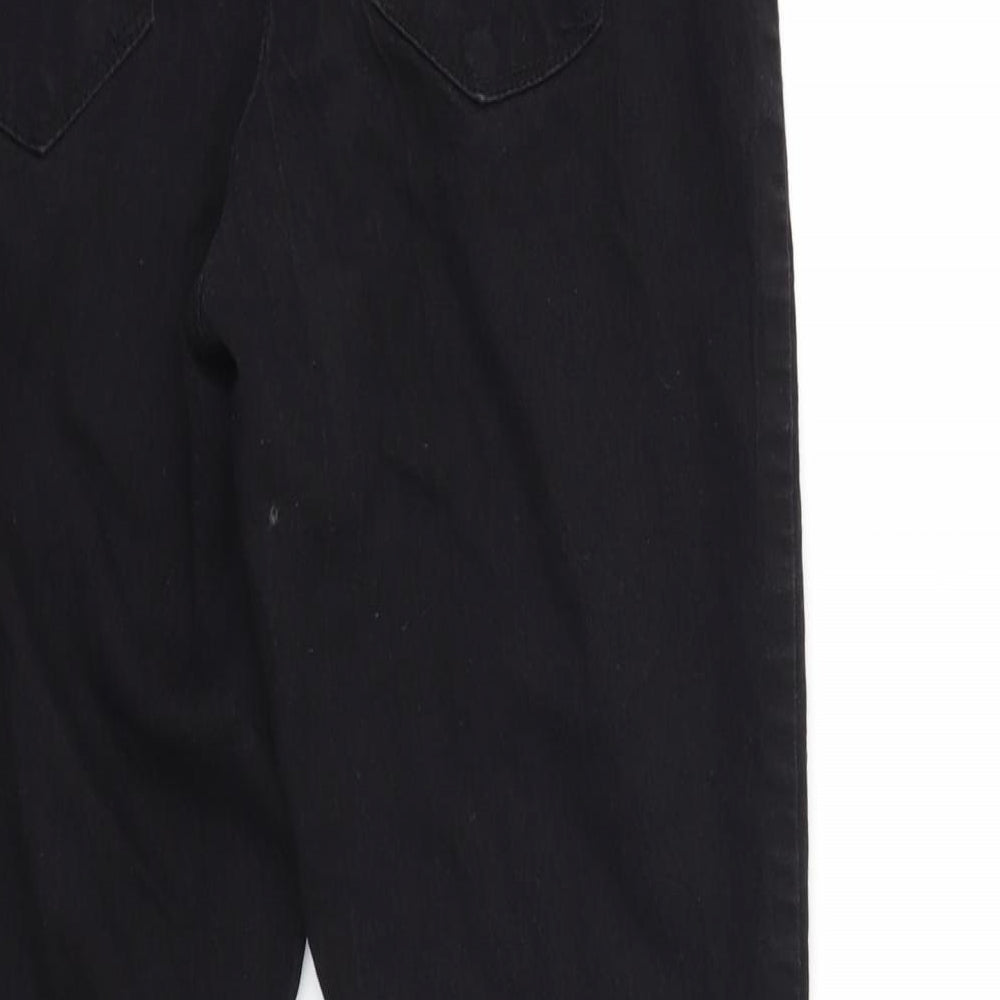 Denim & Co. Womens Black  Denim Jegging Jeans Size 14 L23 in