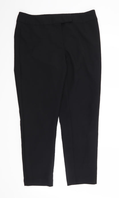 George Womens Black   Trousers  Size 12 L27 in