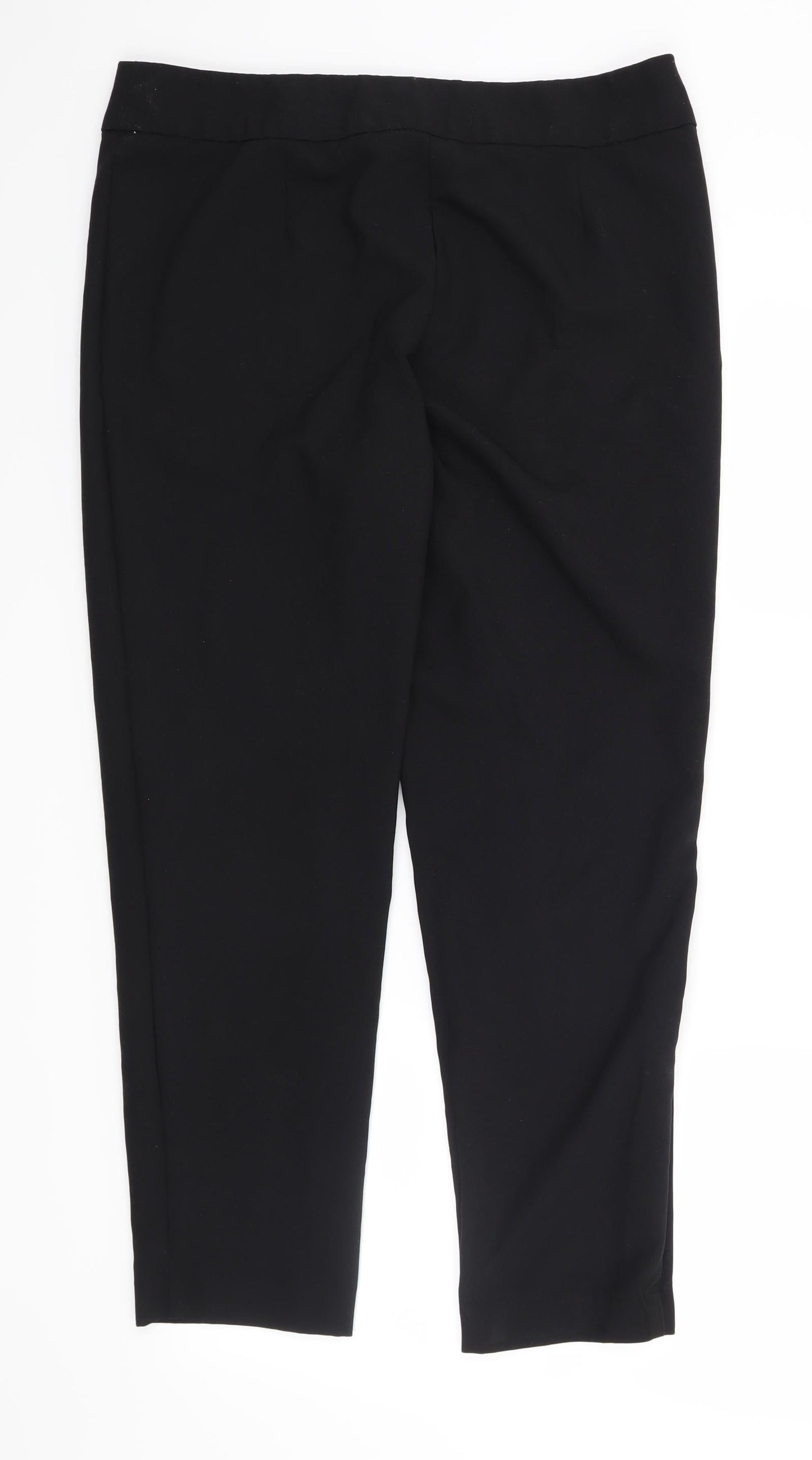 George Womens Black   Trousers  Size 12 L27 in