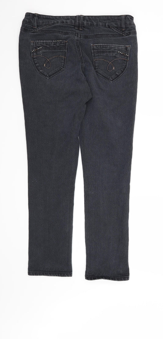 24/7 Womens Blue   Skinny Jeans Size 12 L30 in