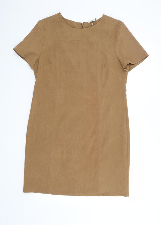 Peacocks Womens Brown   Shift  Size 12