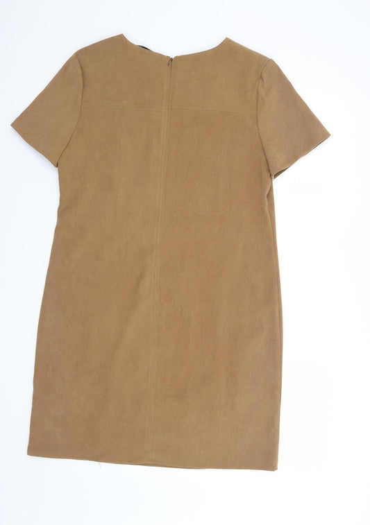 Peacocks Womens Brown   Shift  Size 12