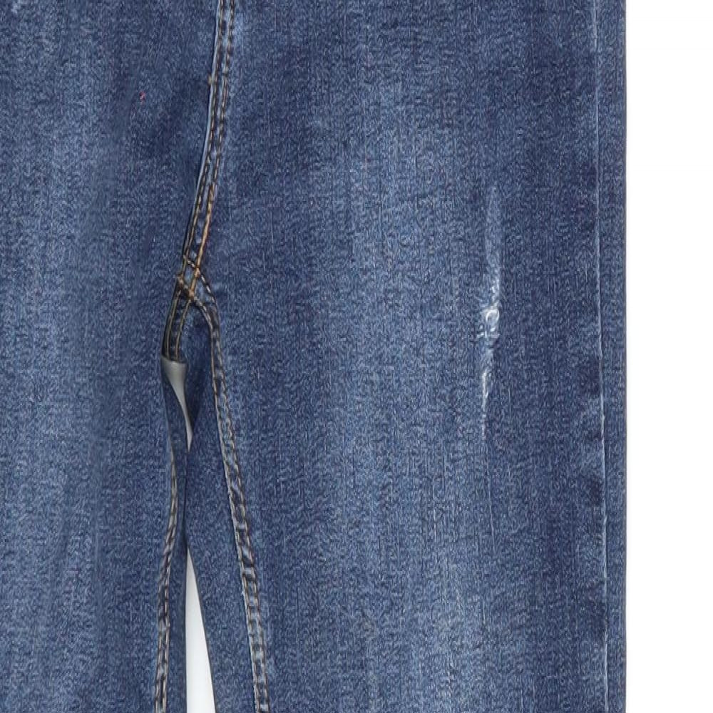 Denim & Co. Womens Blue   Skinny Jeans Size 8 L27 in