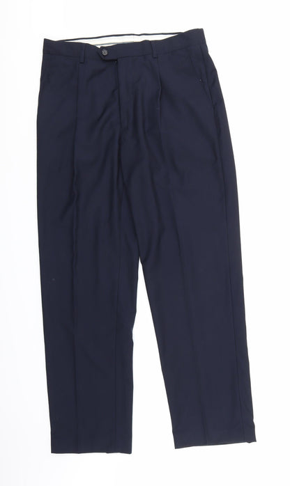 Aqua Mens Blue   Trousers   L29 in