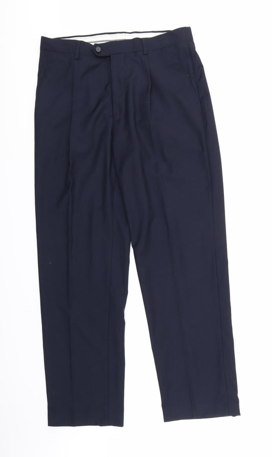 Aqua Mens Blue   Trousers   L29 in
