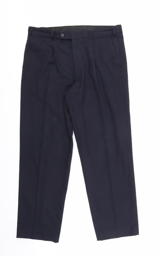 Brook Taverner Mens Blue   Trousers   L28 in