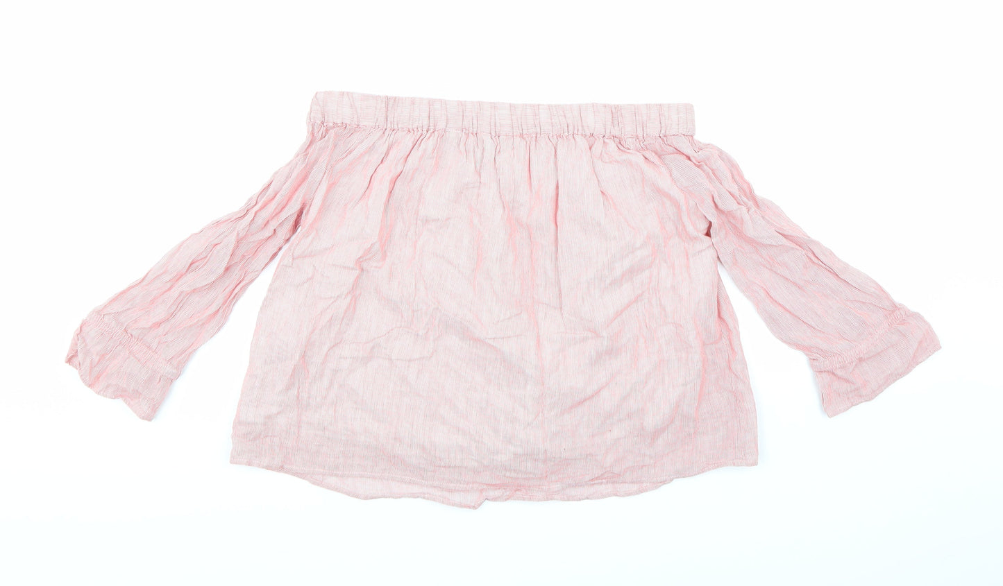 Jack Wills Womens Red Striped  Basic Blouse Size 8