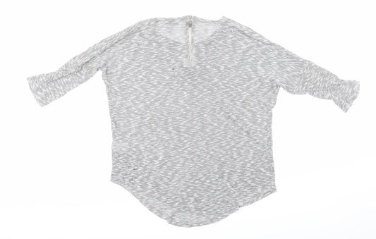 Peacocks Womens Grey   Basic T-Shirt Size 10