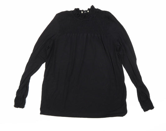 Papaya Womens Black   Basic T-Shirt Size 12