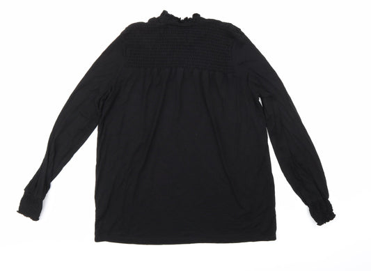 Papaya Womens Black   Basic T-Shirt Size 12