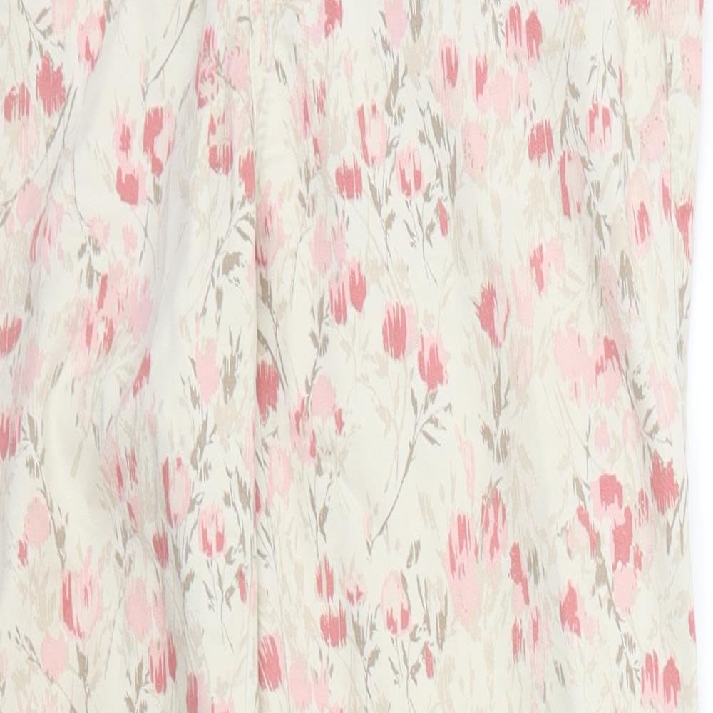 Gap Womens Beige Floral  Capri Trousers Size 4 L26 in