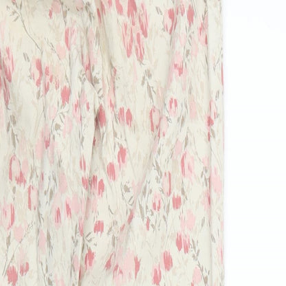 Gap Womens Beige Floral  Capri Trousers Size 4 L26 in