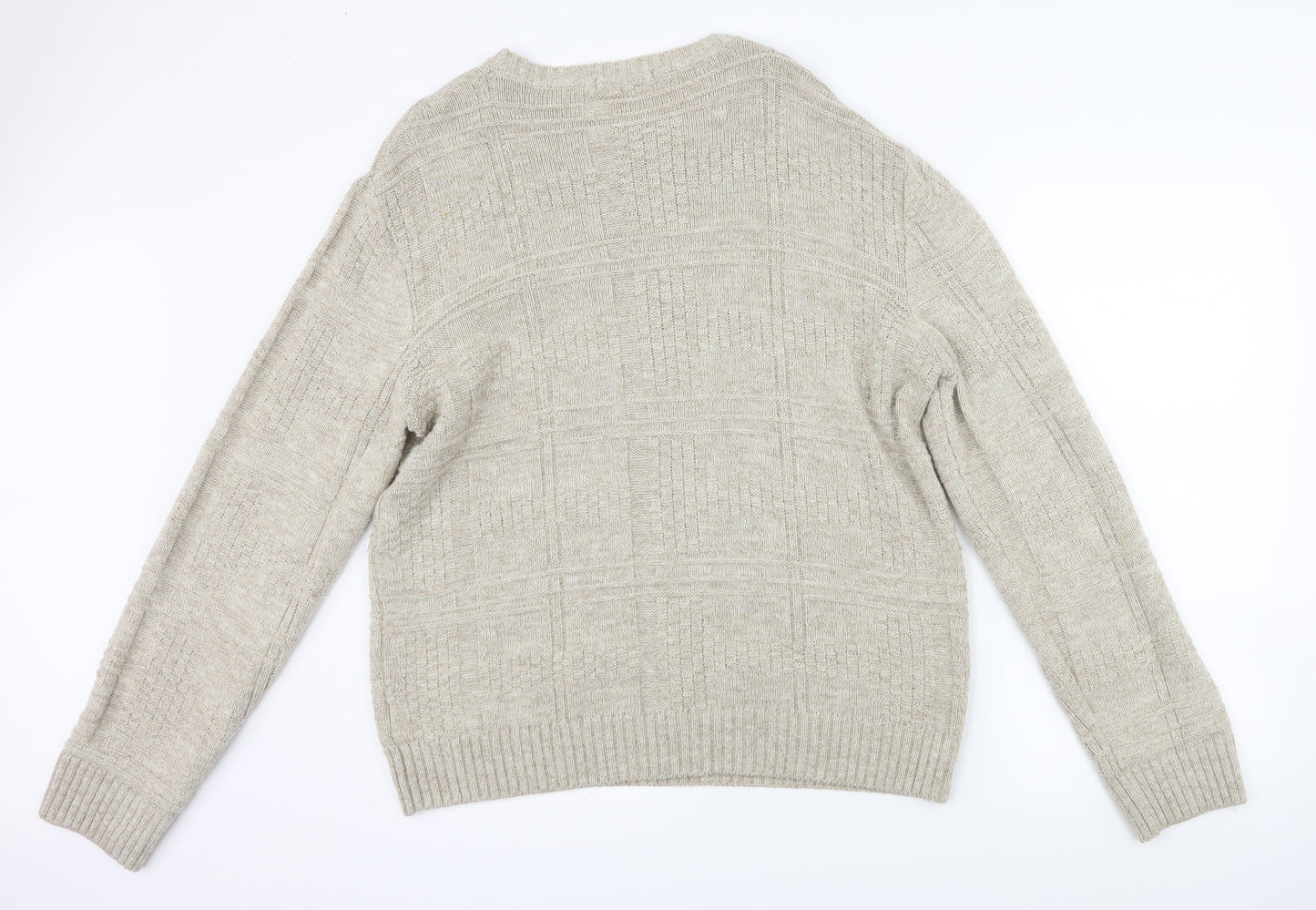 Marks and Spencer Mens Beige   Pullover Jumper Size L