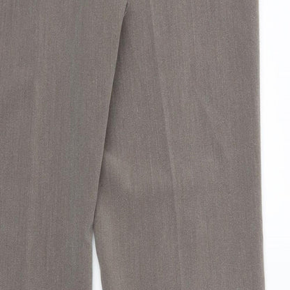 Mia Moda Womens Grey   Trousers  Size 12 L30 in