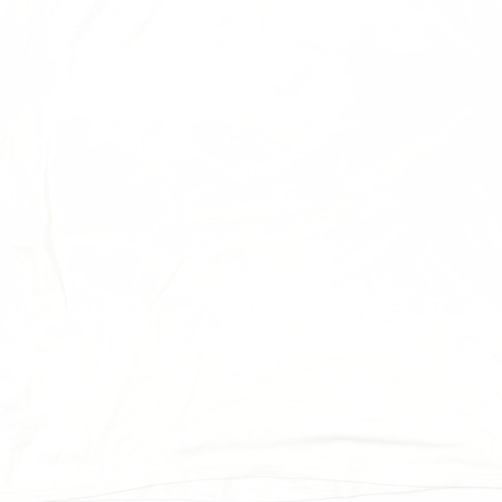 Bonmarché Womens White Floral  Basic T-Shirt Size M