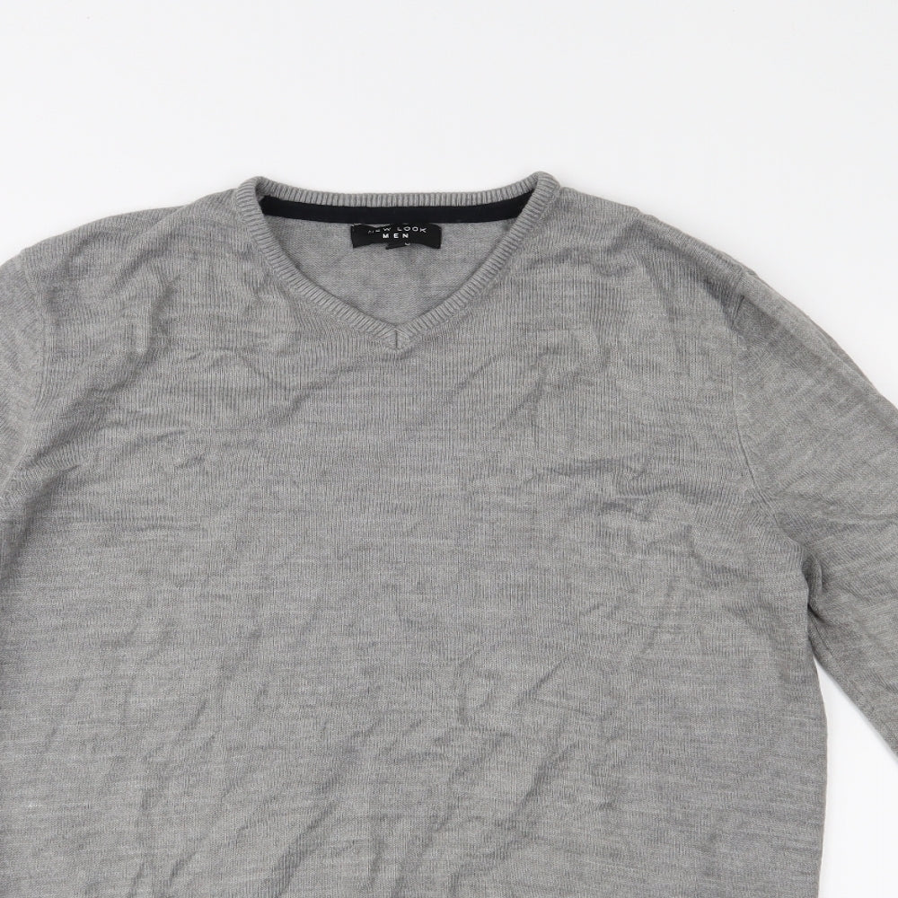 New Look Mens Grey   Pullover Jumper Size S